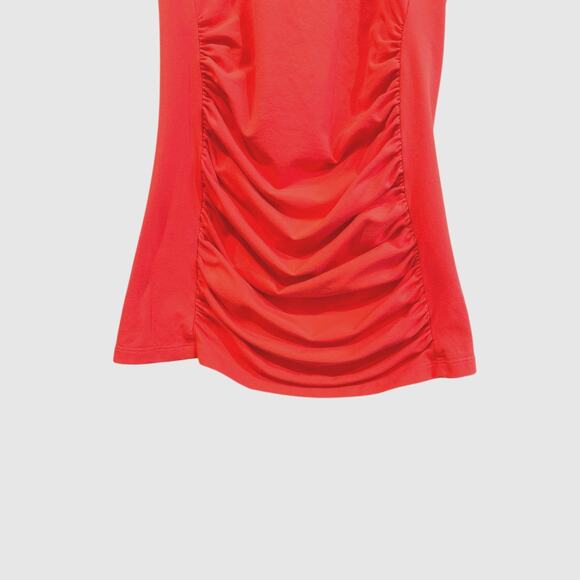 LUCY Power Supplex Nylon Blend Salmon Gathered Front Pullover Workout Tank Small - Picture 3 of 6